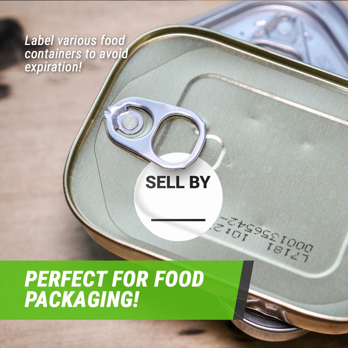 1.5 inch Sell By Food Storage Labels with Write-In Area (Roll)