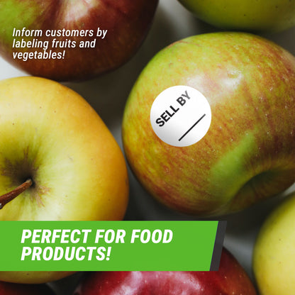 1.5 inch Sell By Food Storage Labels with Write-In Area (Roll)