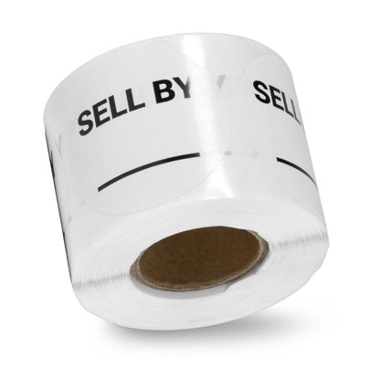 1.5 inch Sell By Food Storage Labels with Write-In Area (Roll)