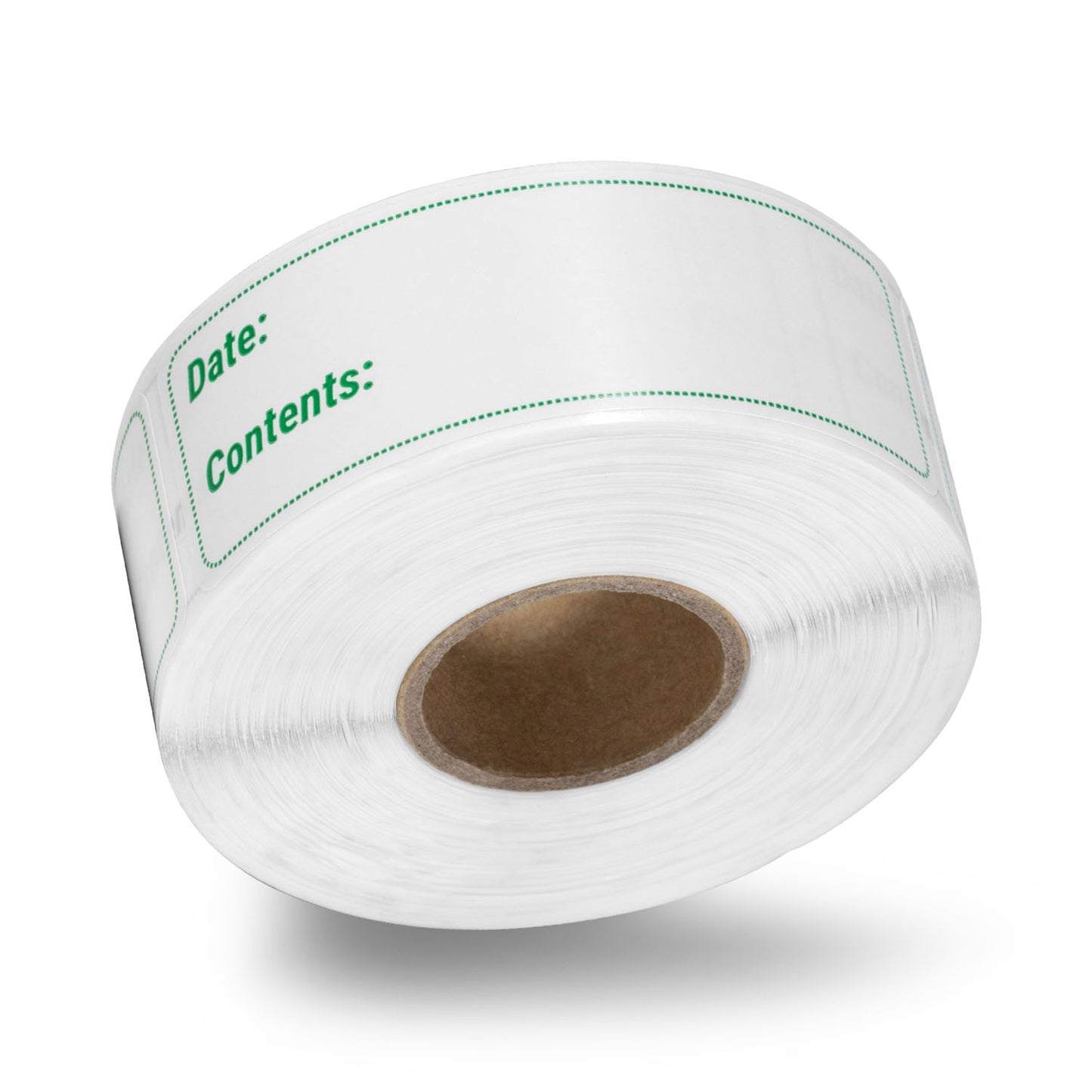 3 x 1 inch Date and Contents Food Storage Labels (Green)