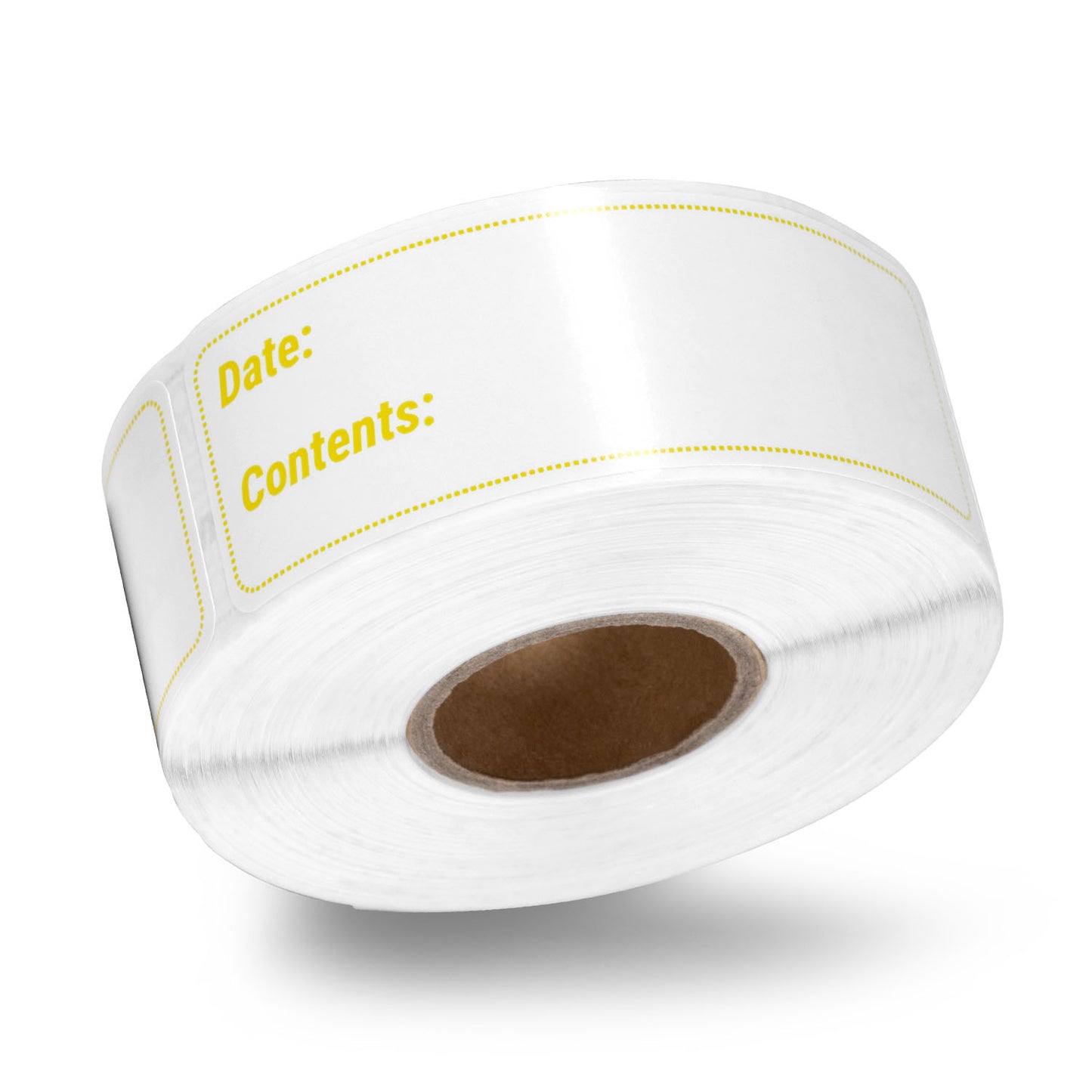 3 x 1 inch Date and Contents Food Storage Labels (Yellow)