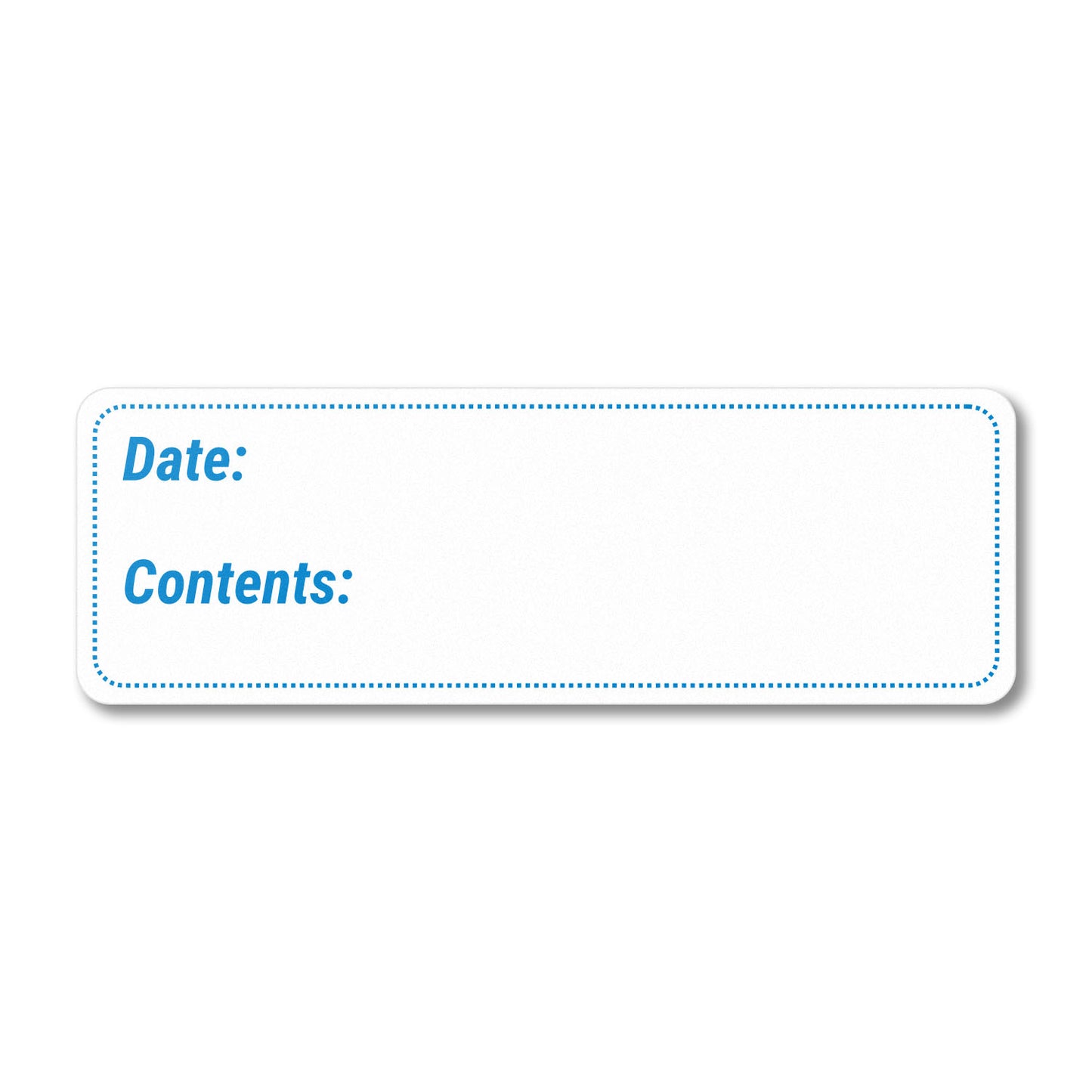 3 x 1 inch Date and Contents Food Storage Labels (Blue)