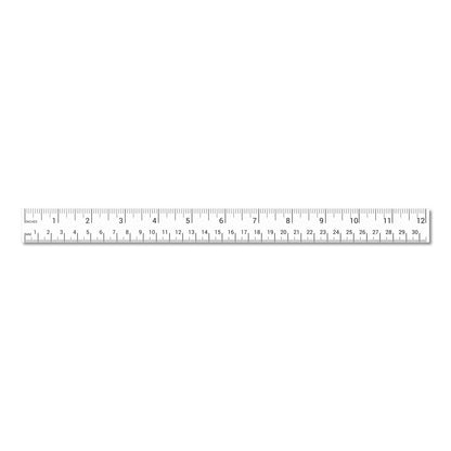 12 x 1in Stickers: Ruler Labels 12 Inches per Sticker (White)