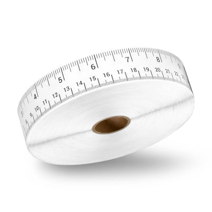 12 x 1in Stickers: Ruler Labels 12 Inches per Sticker (White)