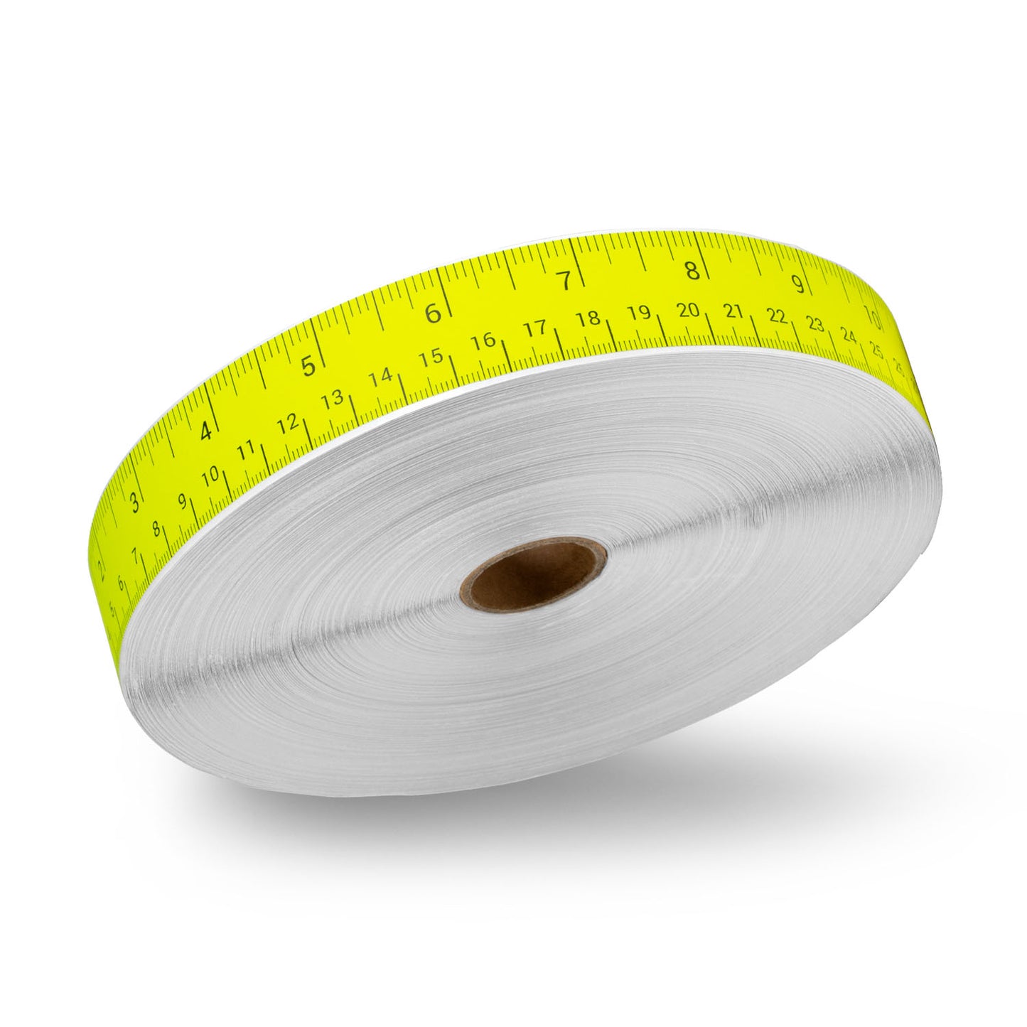 12 x 1in Stickers: Ruler Labels 12 Inches per Sticker (Yellow)