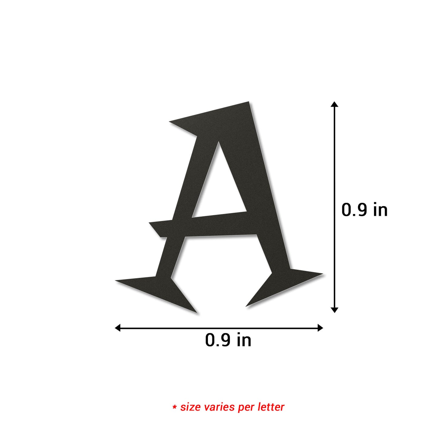 0.9 inch Stickers Capital and Lowercase Decorative Alphabet Letters A to Z (10 Sheets)