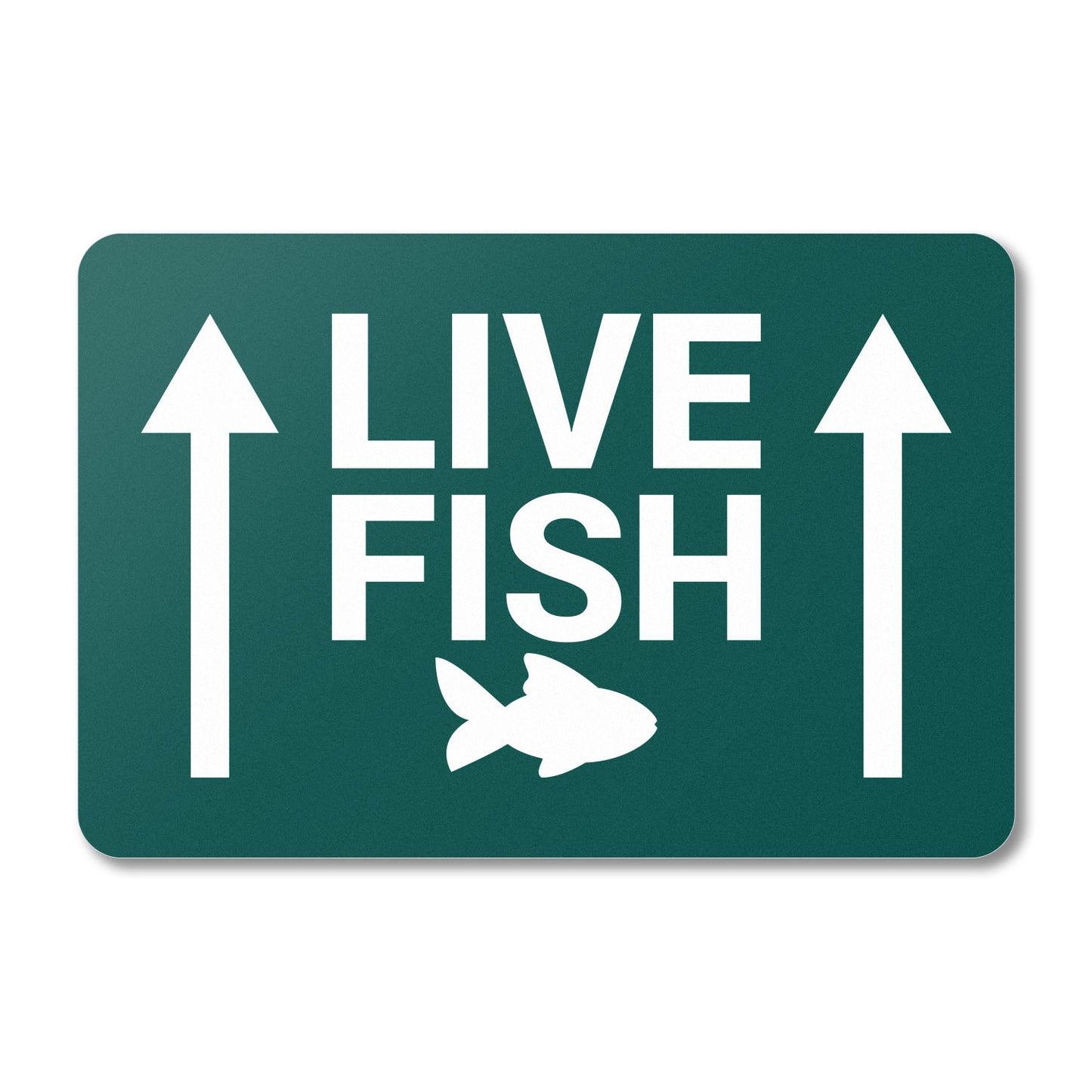 6 x 4in Stickers: Live Fish This Side Up Shipping Labels