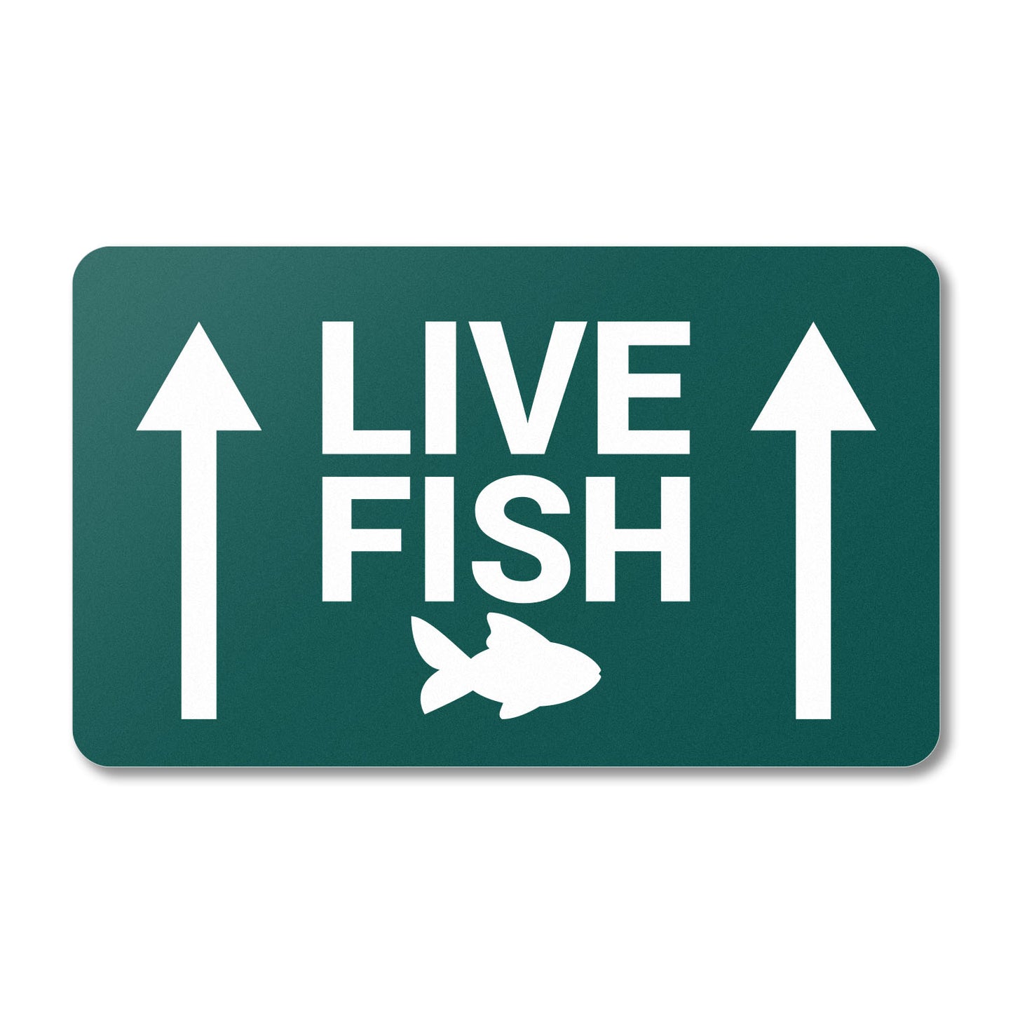 5 x 3in Stickers: Live Fish This Side Up Shipping Labels