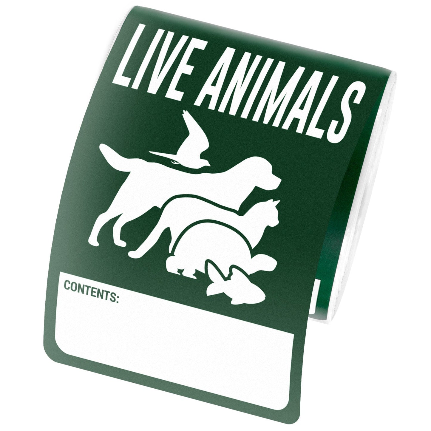 3.5 x 5in Stickers: Write-In Live Animals Shipping Labels
