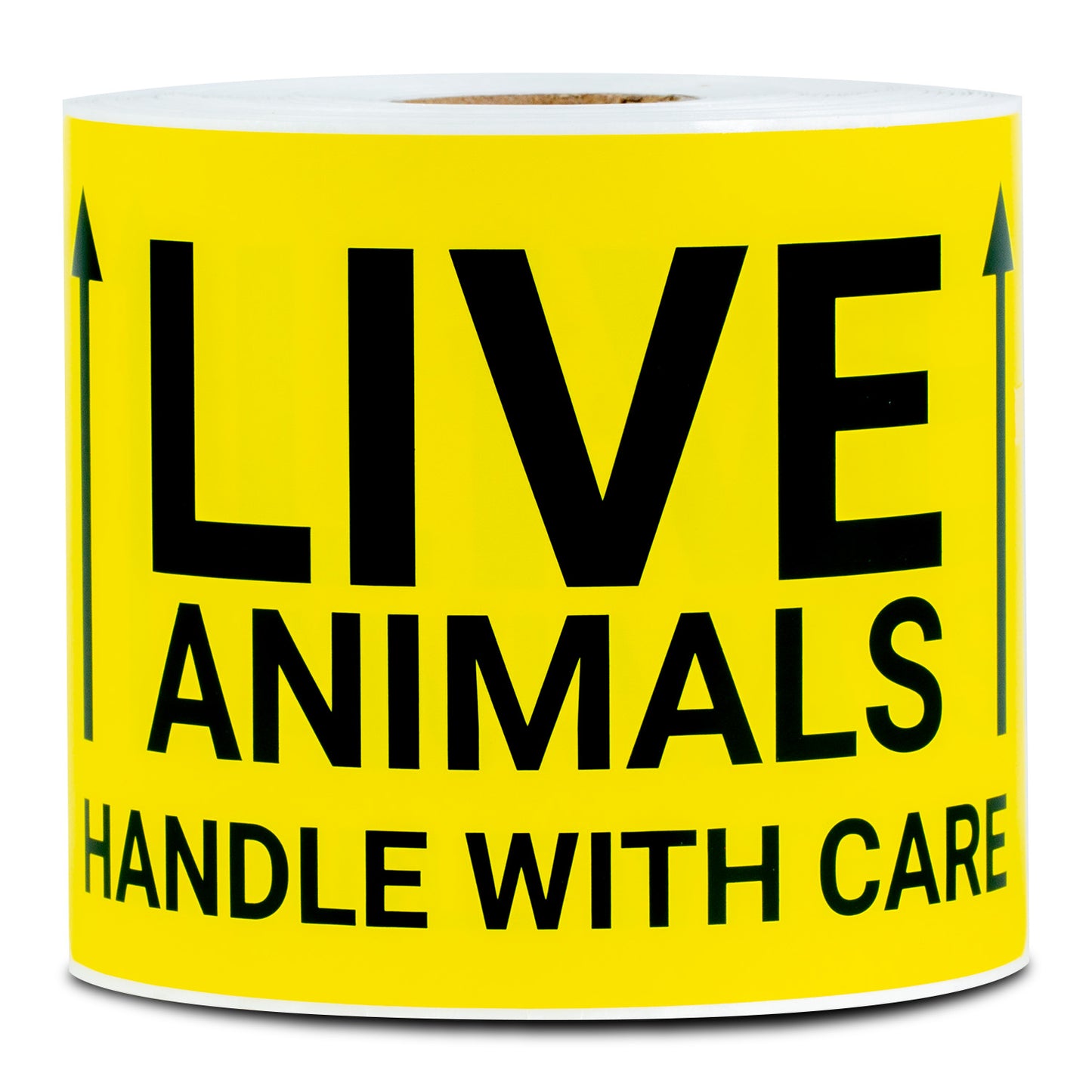 5 x 3in Stickers: Handle with Care Live Animals Labels