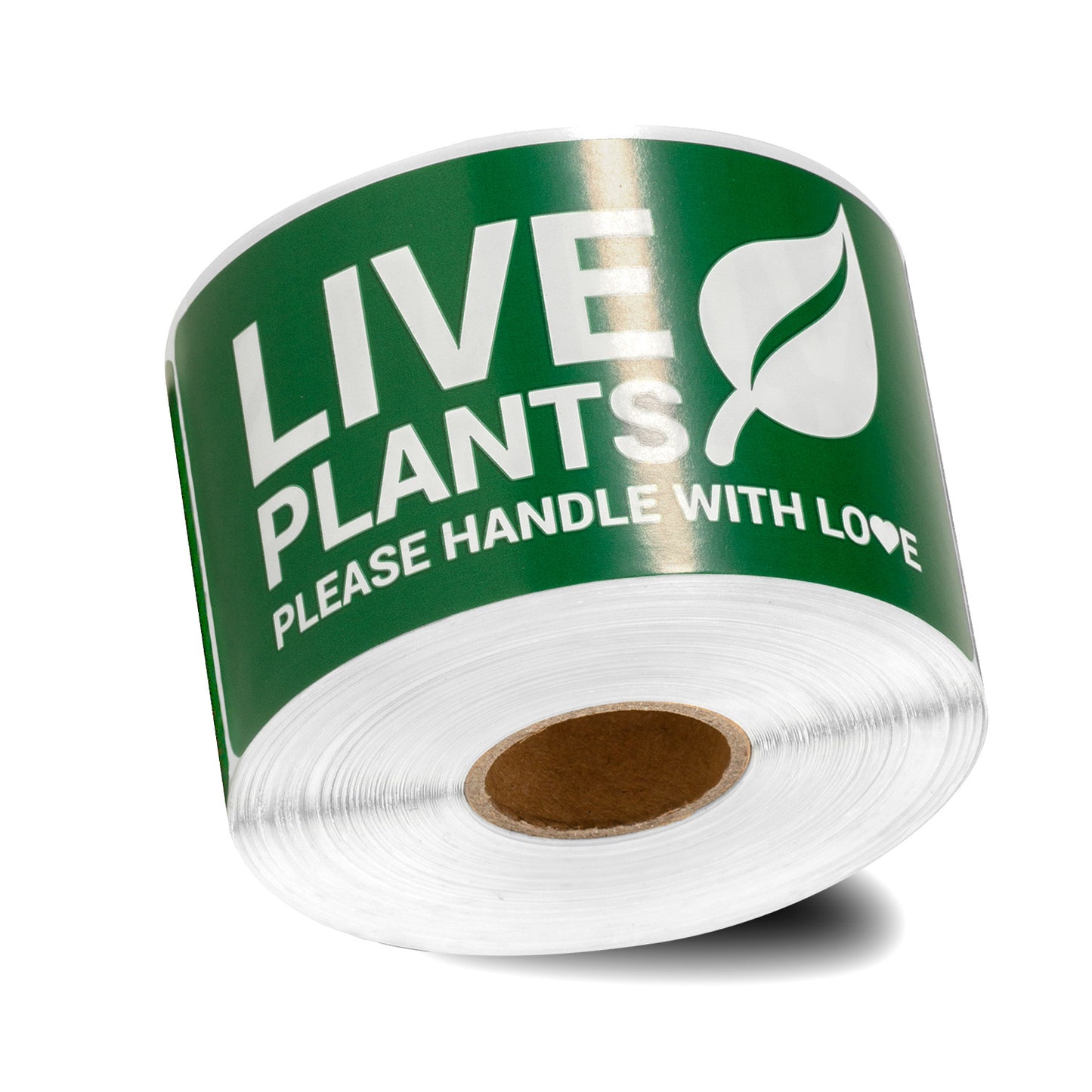 4 x 2in Stickers: Live Plants Please Handle with Love Labels