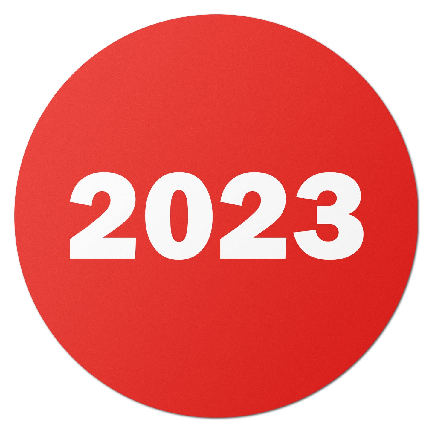 0.75in 2023 Year Label Red (Sheet)