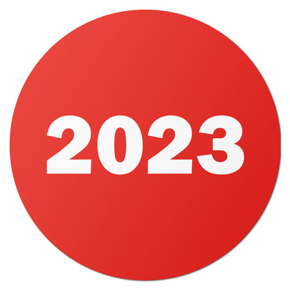 0.75in 2023 Year Label Red (Sheet)