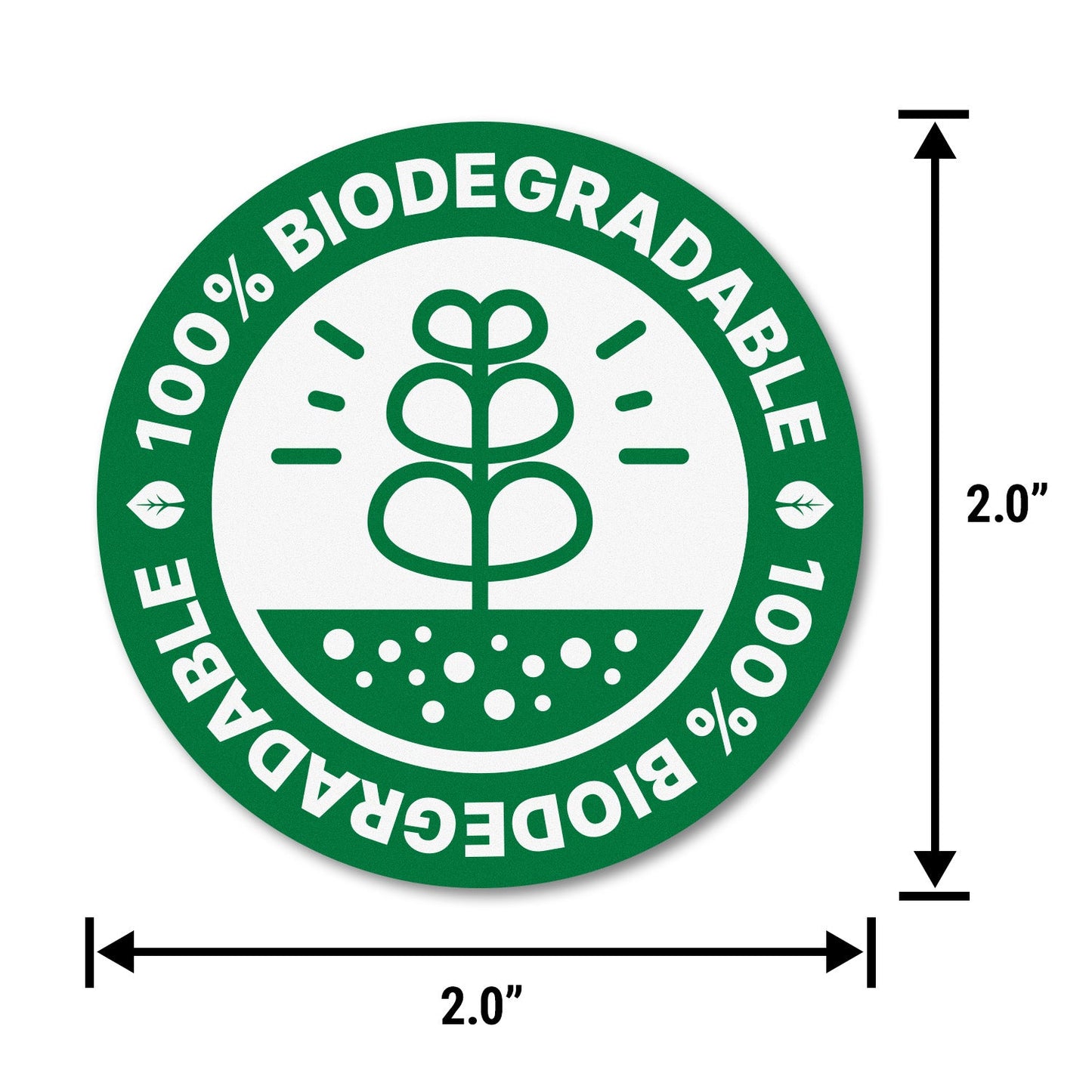 2in Stickers: 100% Biodegradable Food, Medical, and Retail Labels