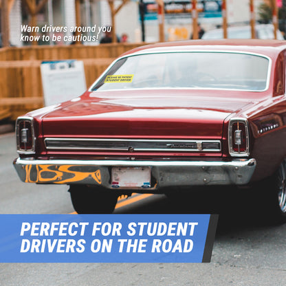 9 x 2.5in Stickers: Please Be Patient Student Driver Labels