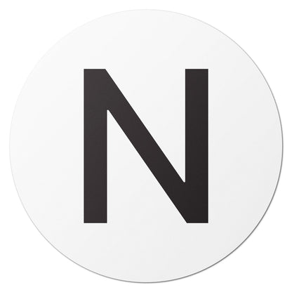 1 inch Alphabet Letter N Sticker (Sheets)