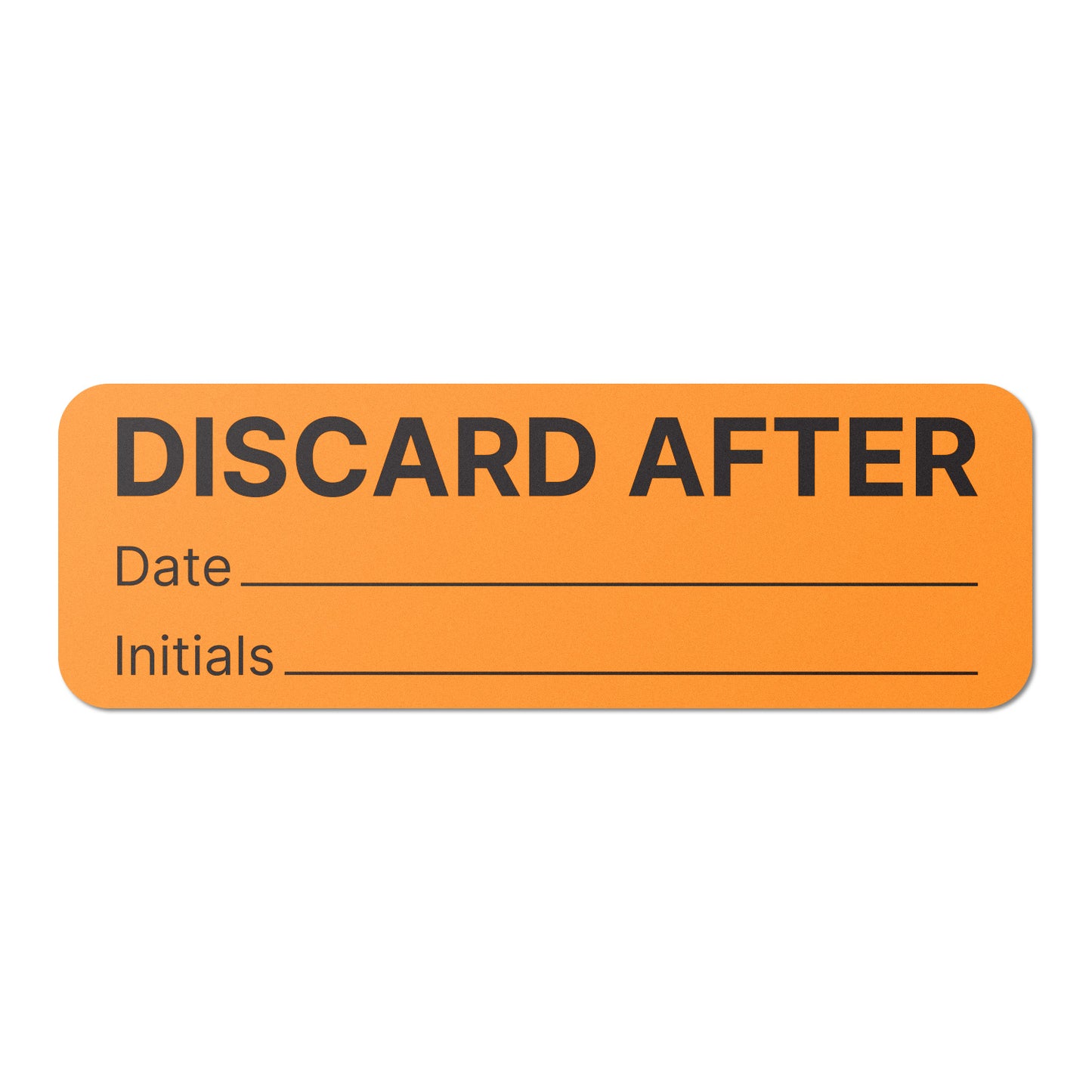 1.5 x 0.5in Stickers: Discard After Date & Initials Labels (300 pcs)