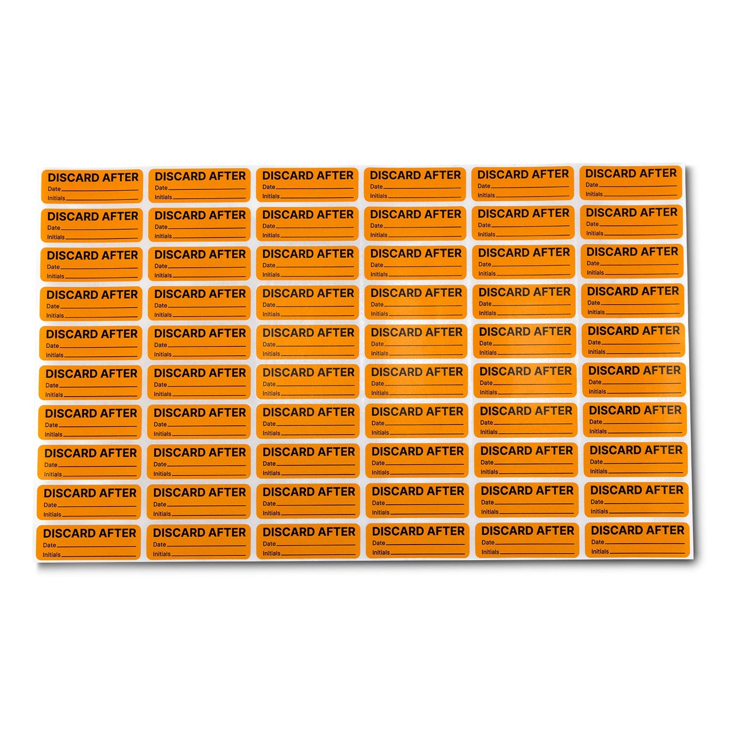 1.5 x 0.5in Stickers: Discard After Date & Initials Labels (300 pcs)