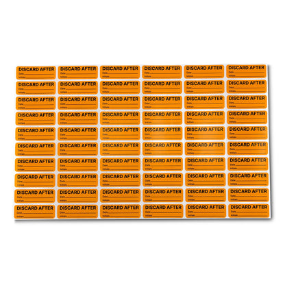 1.5 x 0.5in Stickers: Discard After Date & Initials Labels (300 pcs)