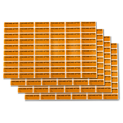 1.5 x 0.5in Stickers: Discard After Date & Initials Labels (300 pcs)