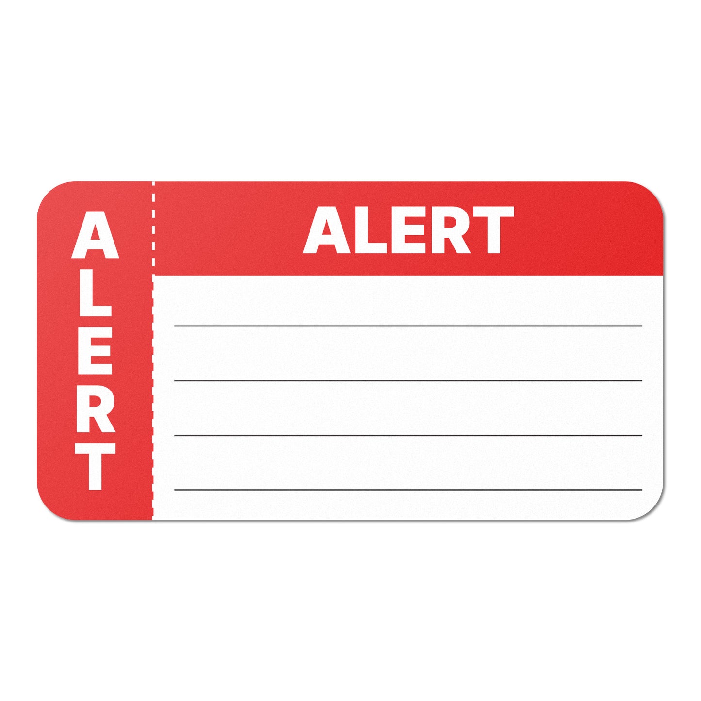 3.5 x 1.75in Stickers: Medical Alert Patient File Folder Labels