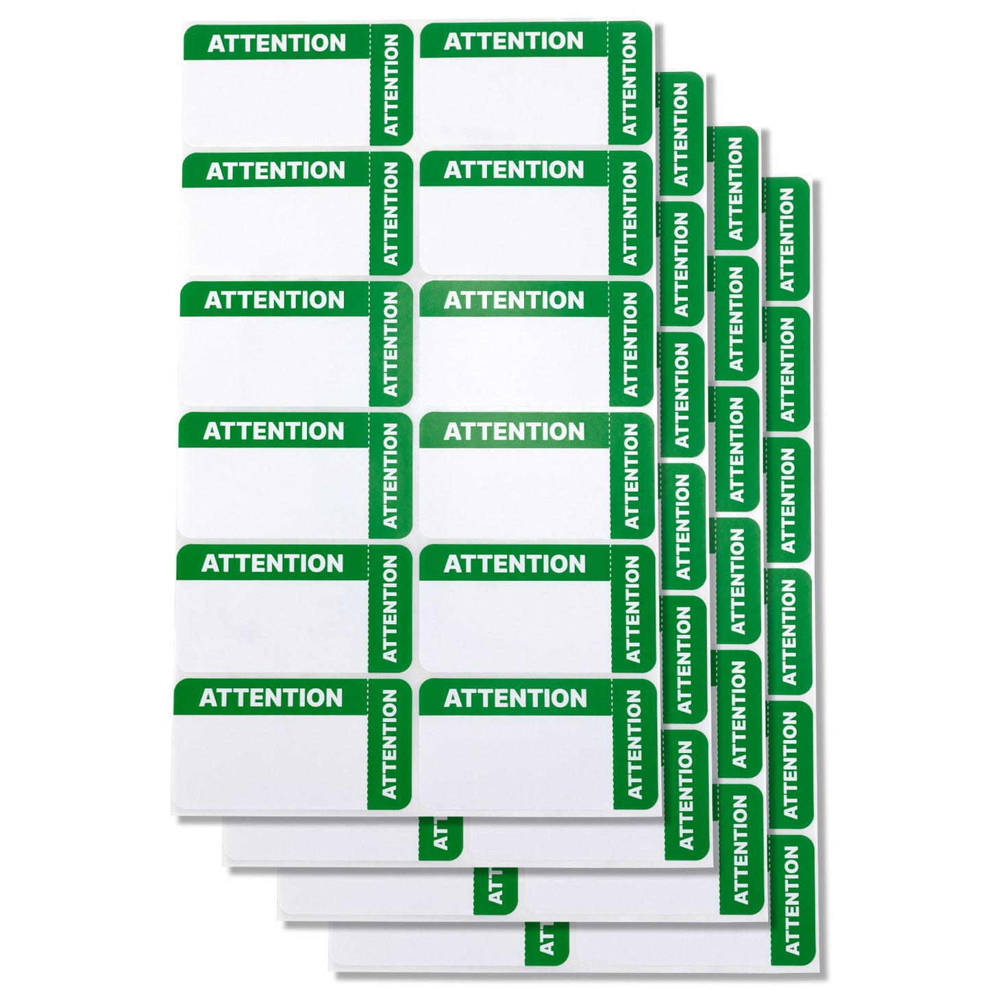 3.5 x 1.75in Stickers: Medical Alert File Folder Labels (Green & White)