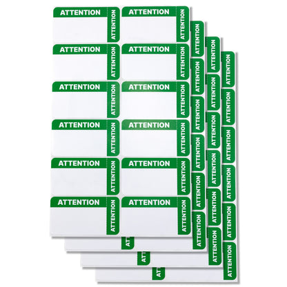 3.5 x 1.75in Stickers: Medical Alert File Folder Labels (Green & White)