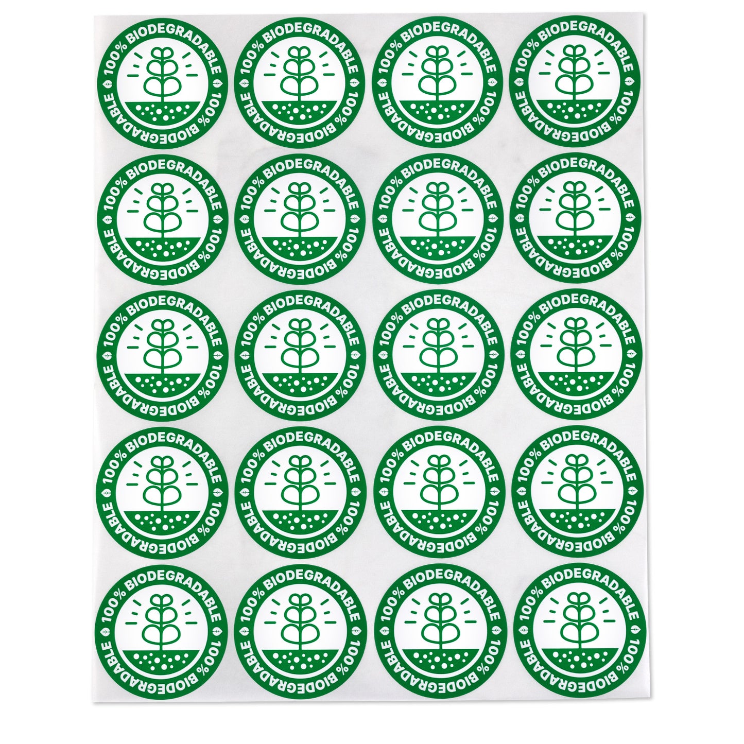2in Stickers: 100% Biodegradable Food, Medical, and Retail Labels