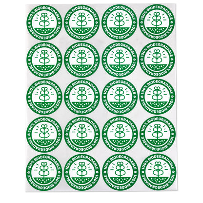 2in Stickers: 100% Biodegradable Food, Medical, and Retail Labels