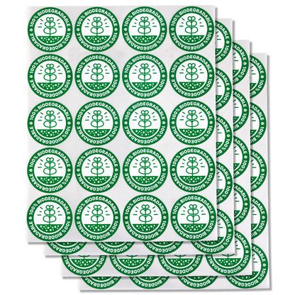 2in Stickers: 100% Biodegradable Food, Medical, and Retail Labels