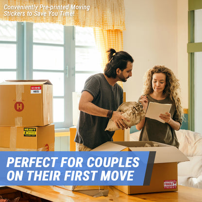 3 x 2in Moving Labels for 1 or 2 Bedroom Homes (Sheet)
