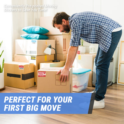 3 x 2in Moving Labels for 1 or 2 Bedroom Homes (Sheet)