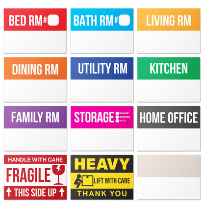 3 x 2in Moving Labels for 2 to 3 Bedroom Homes (Sheet)