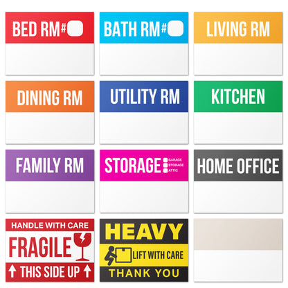 3 x 2in Moving Labels for 2 to 3 Bedroom Homes (Sheet)