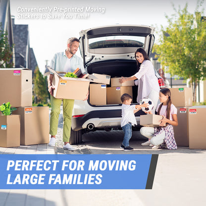 3 x 2in Moving Labels for 3 to 5 Bedroom Homes (Sheet)