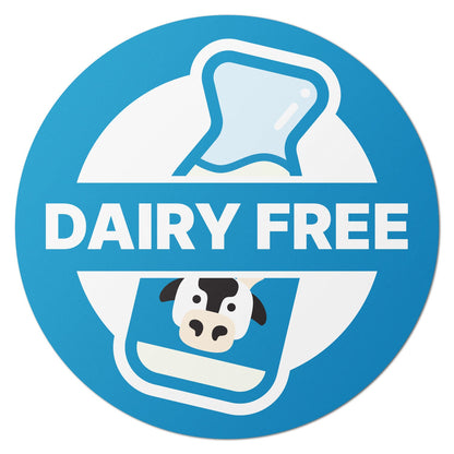 1.5 inch Dairy Free Food Labels (300 Count)