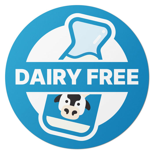 1.5in Stickers: Dairy-Free Food Labels