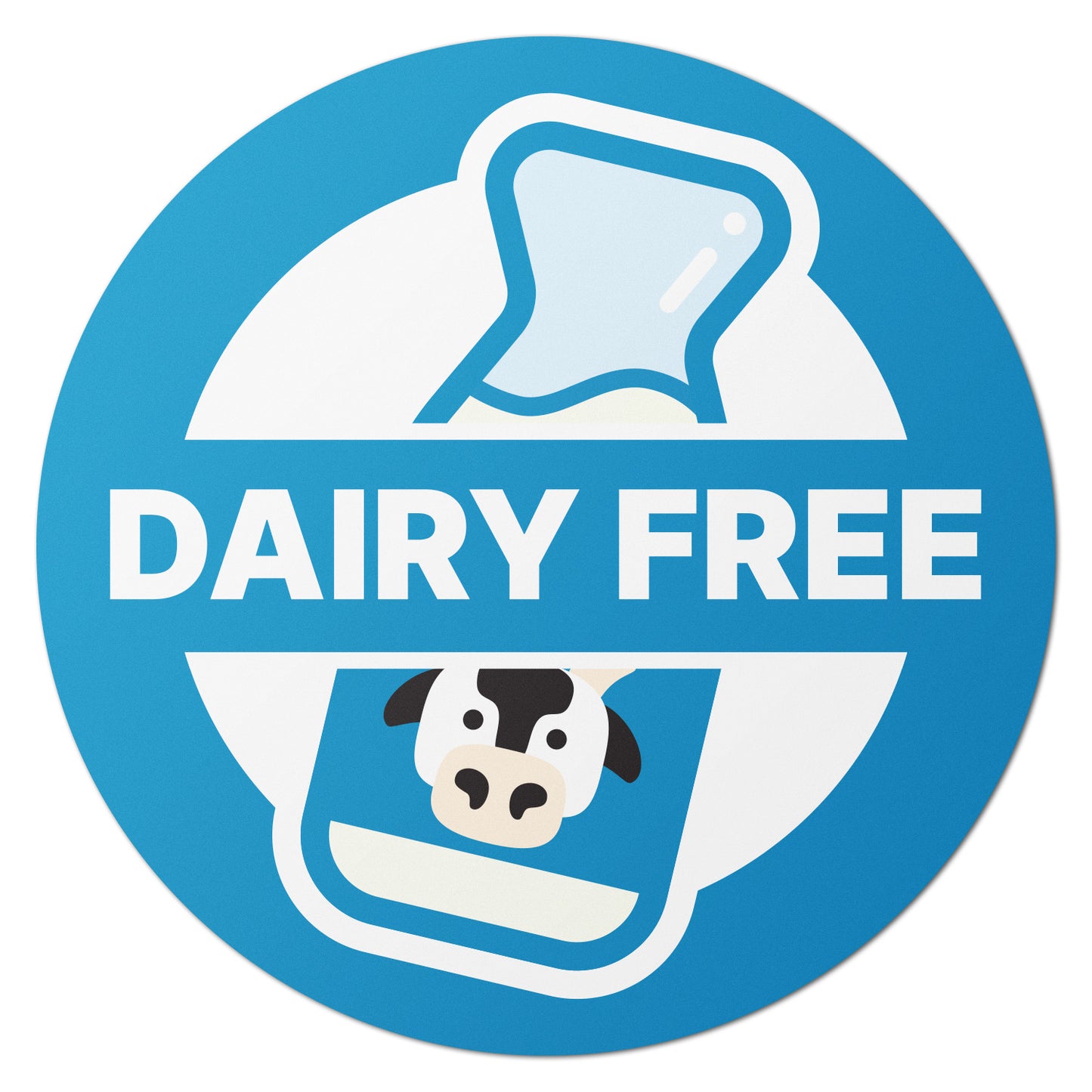 1.5 inch Dairy Free Food Labels (300 Count)