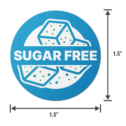 1.5 inch Sugar Free Food Labels (300 Count)