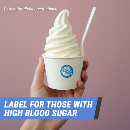 1.5 inch Sugar Free Food Labels (300 Count)