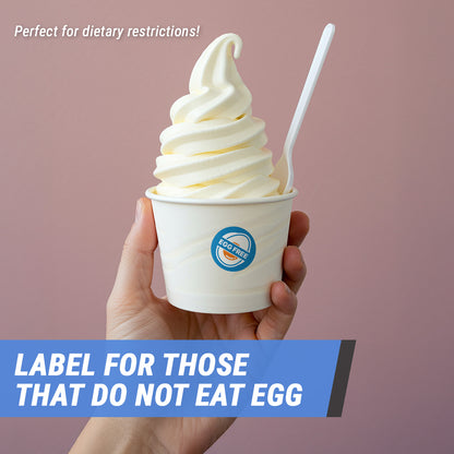 1.5 inch Egg-Free Food Labels (300 Count)