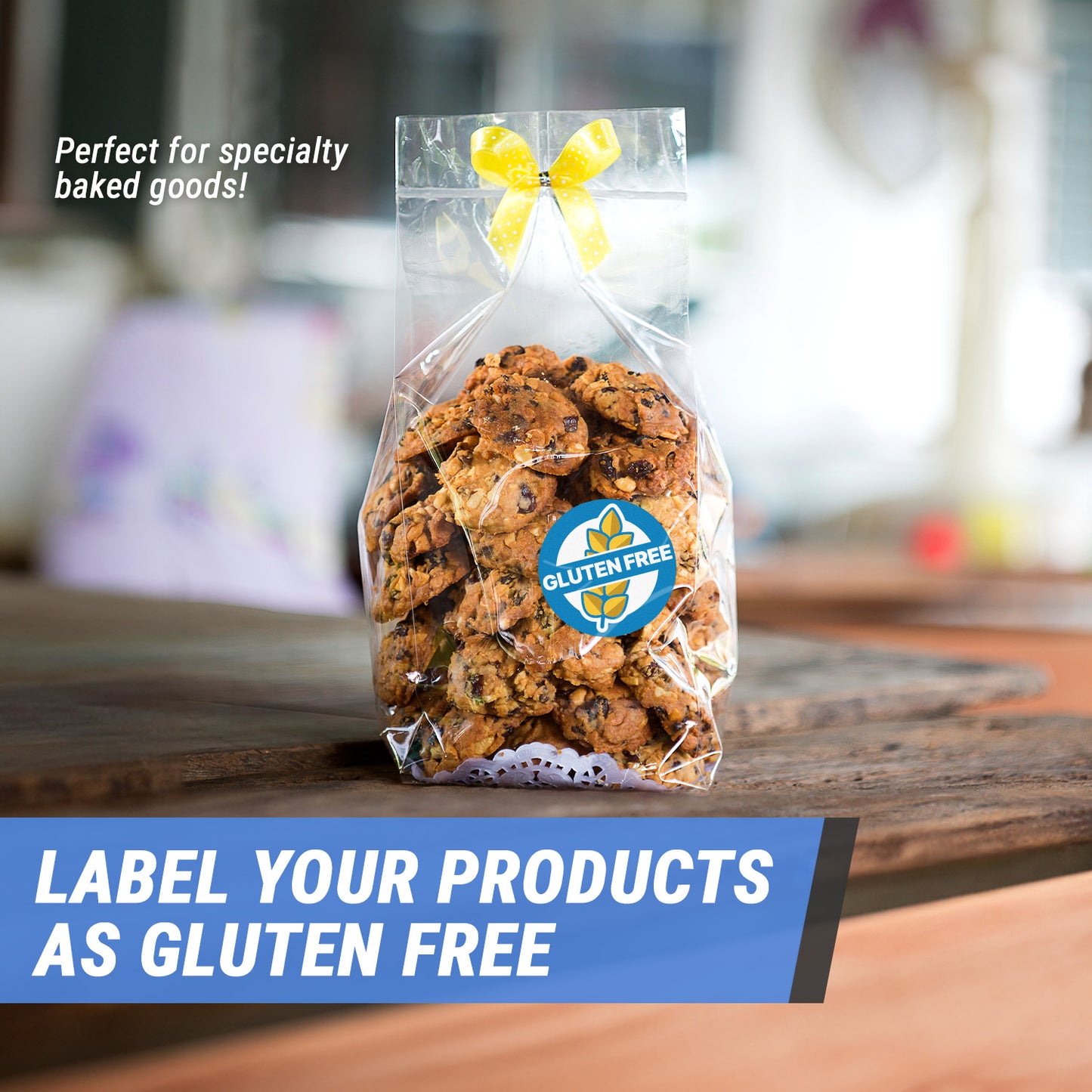 1.5 inch Gluten-Free Food Labels (300 Count)