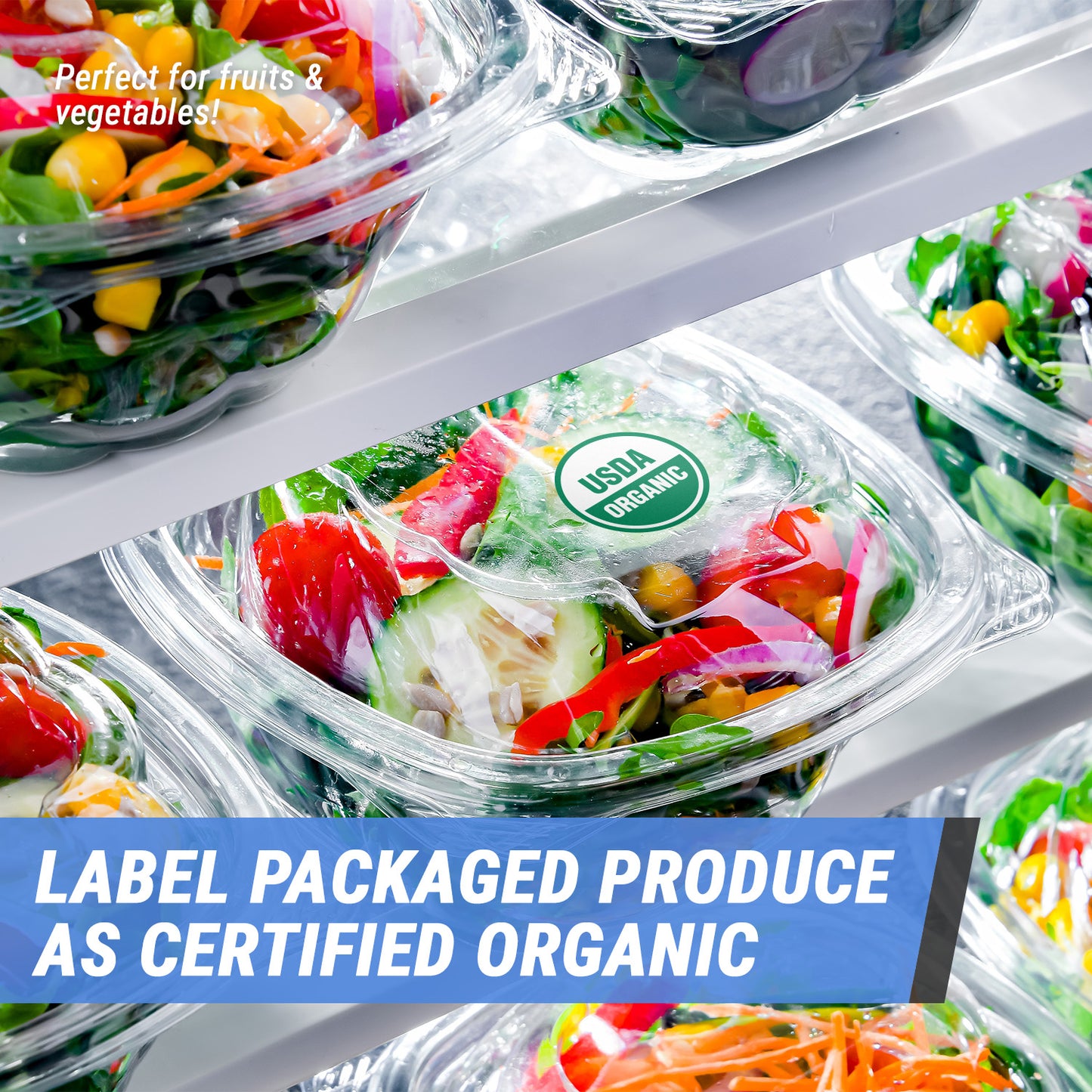 1.5 inch USDA Organic Food Labels (300 Count)