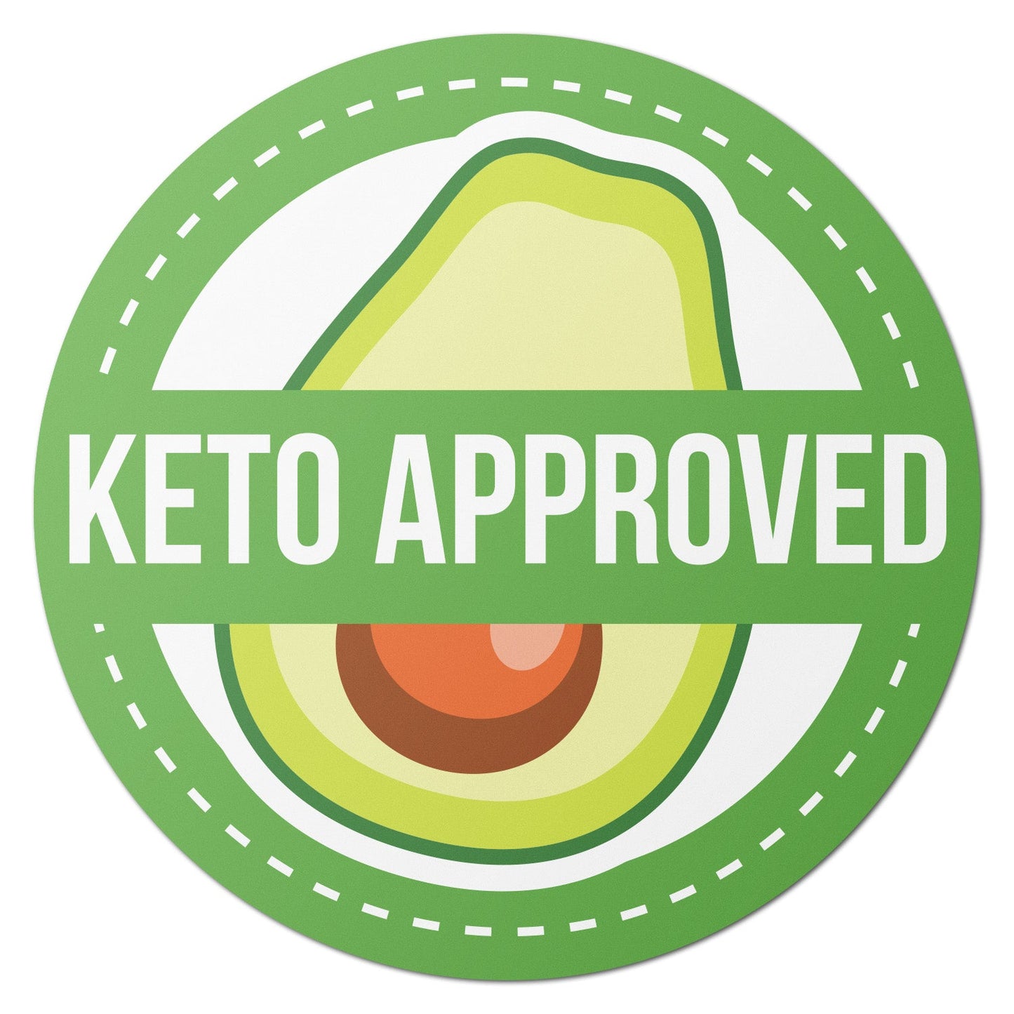 1.5 inch Keto Approved Food Labels (300 Count)