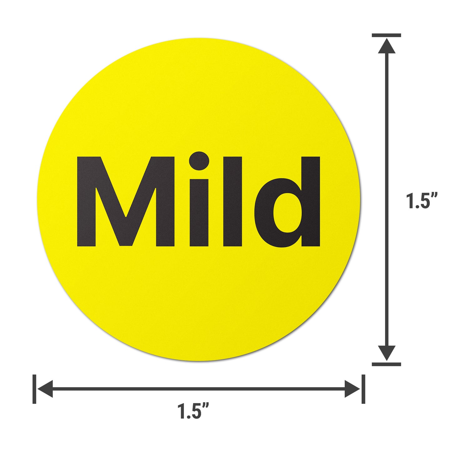 1.5 inch Mild Food Labels (300 Count)