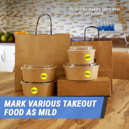 1.5 inch Mild Food Labels (300 Count)