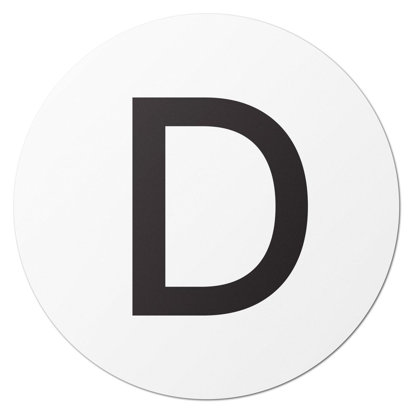 1in Stickers: Alphabet Letter D Label (Capital)