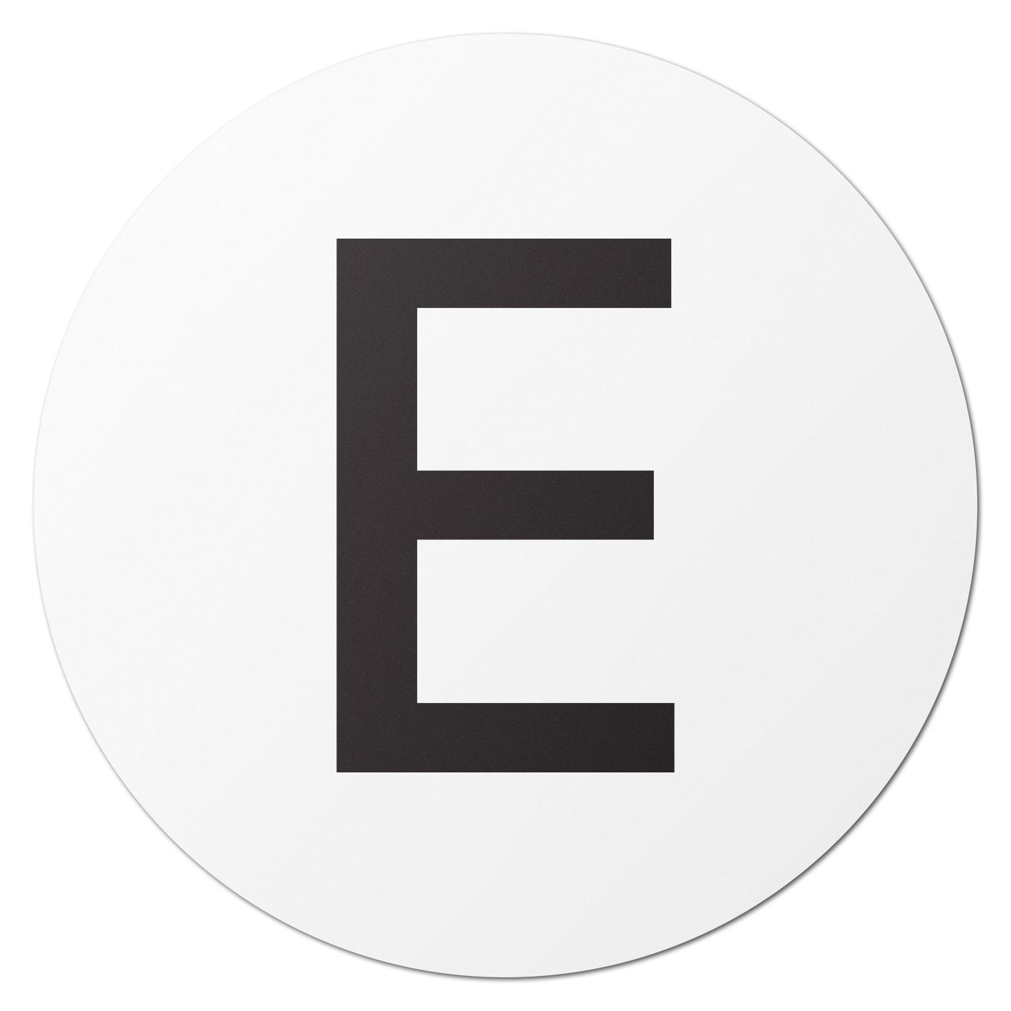 1in Stickers: Alphabet Letter E Label (Capital)
