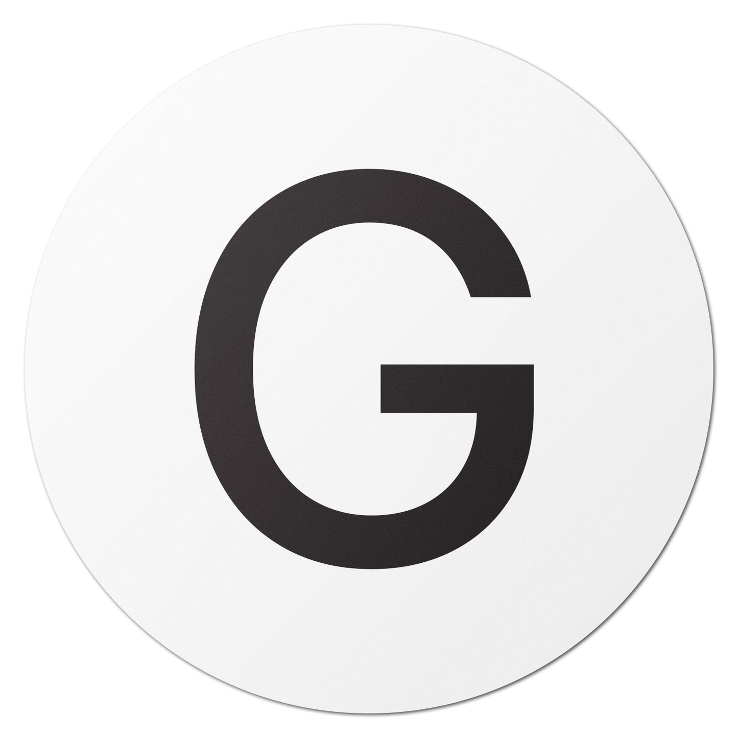 1in Stickers: Alphabet Letter G Label (Capital)
