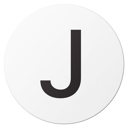 1 inch Alphabet Letter J Sticker (Sheets)